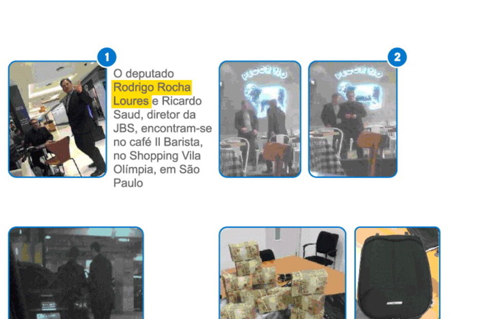 Imagens mostram homens de Temer e de Aécio a receber subornos