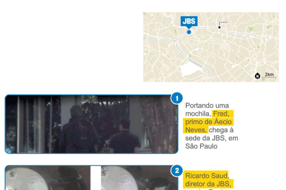 Imagens mostram homens de Temer e de Aécio a receber subornos