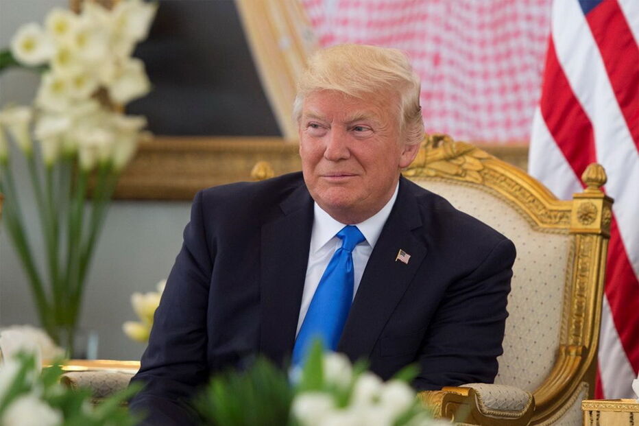 Trump, Melania, Arábia Saudita, chegada, presidente, Estados Unidos da América