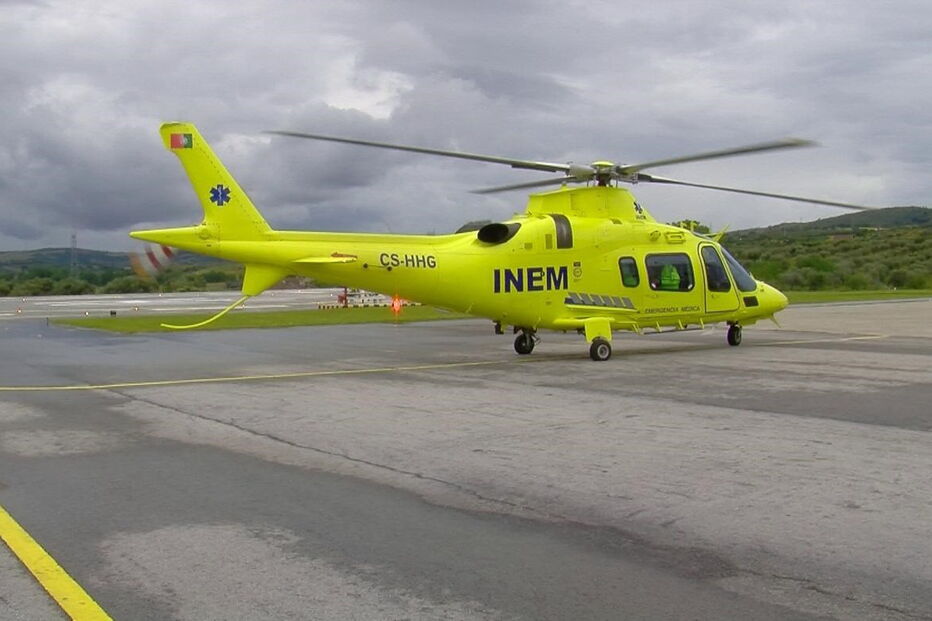 helicóptero, inem , macedo de cavaleiros