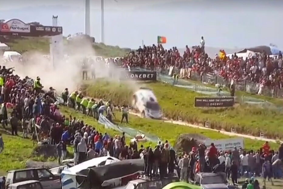 Quentin Gilbert sofreu aparatoso acidente no Rali de Portugal