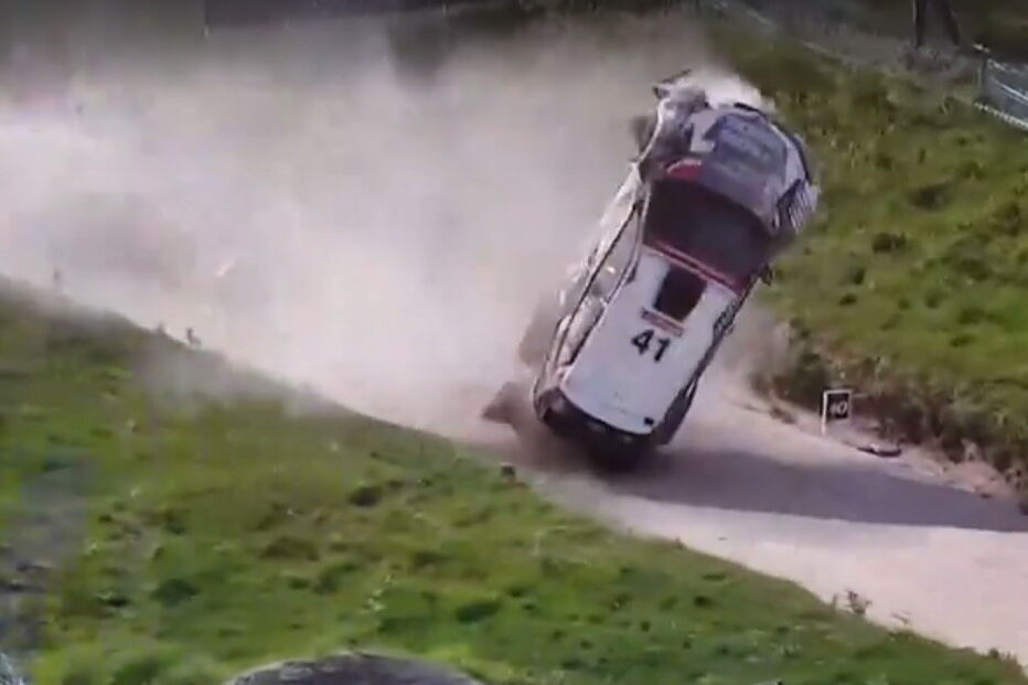  Quentin Gilbert sofreu aparatoso acidente no Rali de Portugal