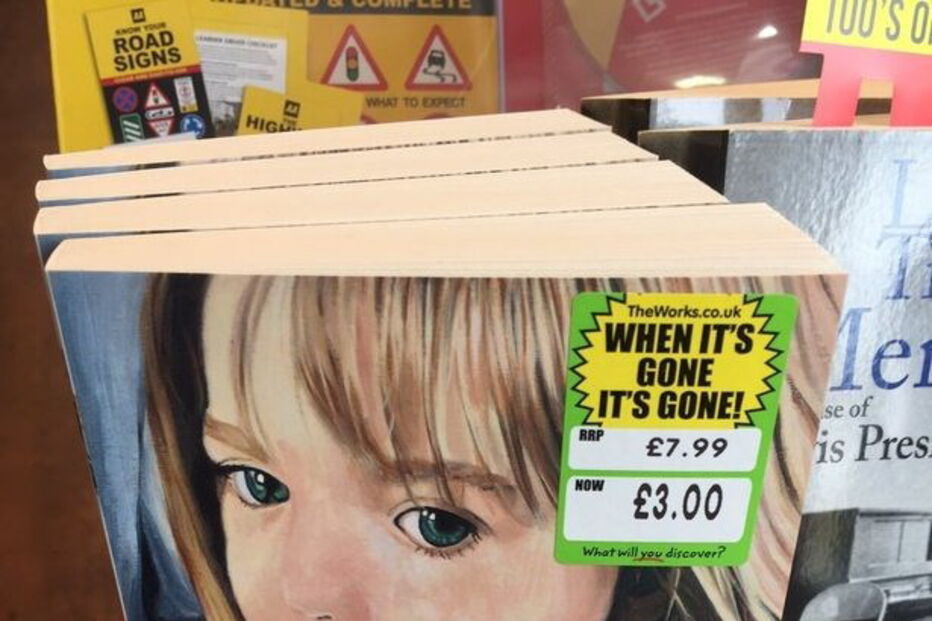 livro, autocolante, Maddie, McCann.jpg