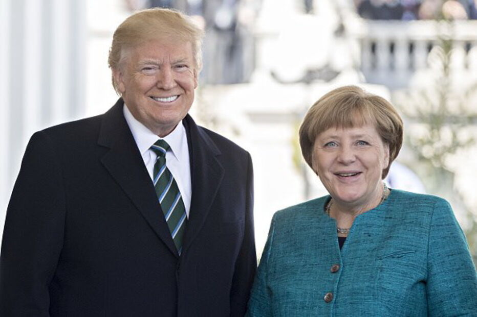 Donald Trump e Angela Merkel