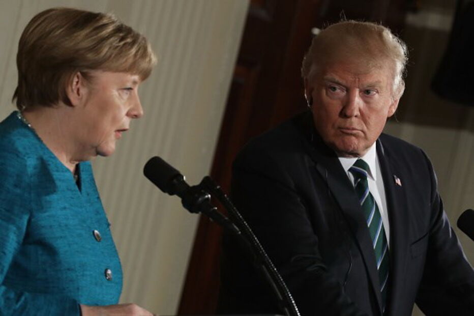 Donald Trump e Angela Merkel