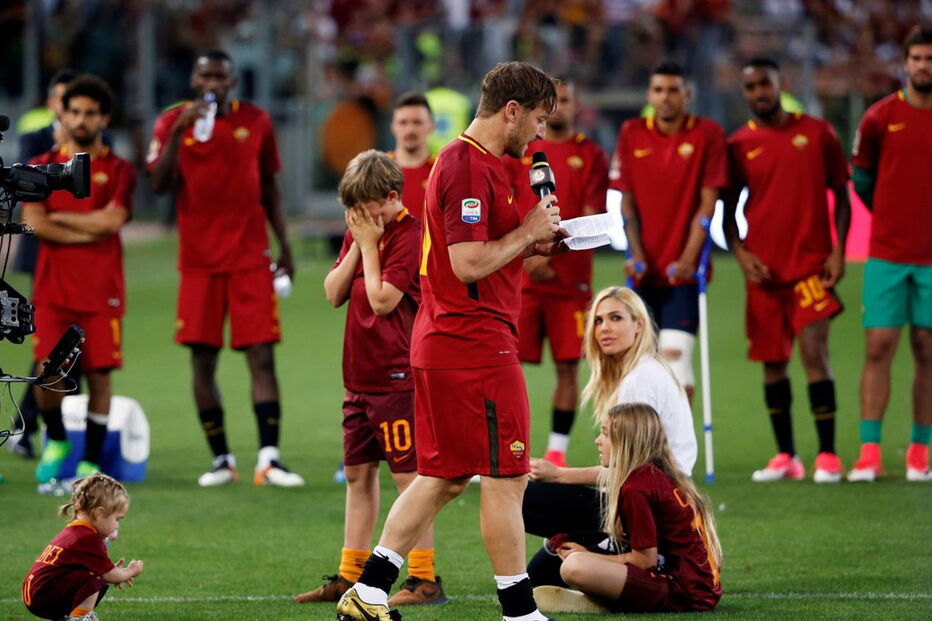 A despedida emocionada de Totti