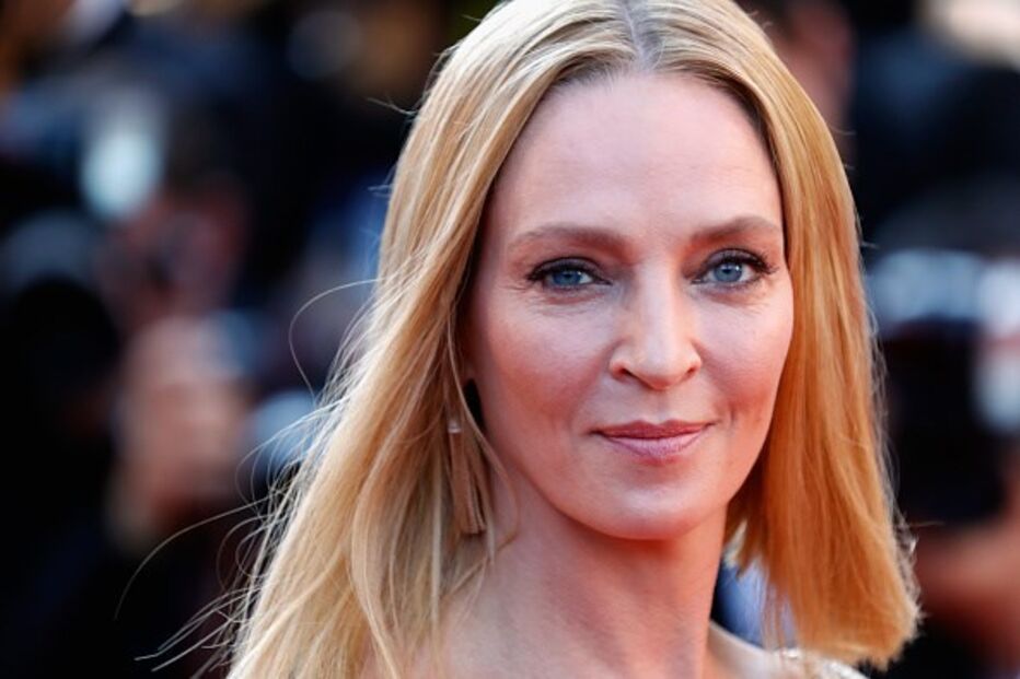 Uma Thurman, 47 anos, deslumbrante, silhueta, passadeira vermelha, Festival de Cnnes, último dia, brilhou