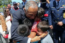 Marcelo esteve ontem na ilha Terceira. Hoje visita o Pico