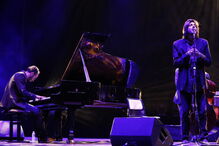 Salvador Sobral  no palco