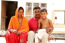 menino macaco, Índia, 