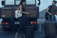 Georgina, Geo, CR7, gravidez, relação, amor, filho, grávida, jogador, real madrid, portugal, aeroporto, Cristiano Ronaldo