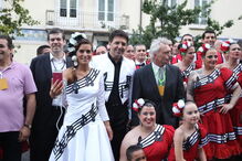 Liliana Santos e Fernando Pereira, padrinhos da marcha de Campo de Ourique