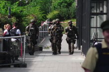 Polícia montou grande operação junto à estação de metro onde aconteceu o tiroteio