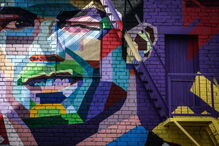 Mural de Dmitry Chalov homenageia Cristiano Ronaldo na cidade russa de Kazan