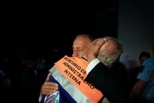 Marcelo Rebelo de Sousa no momento em chega ao teatro das operações