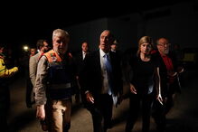 Marcelo Rebelo de Sousa no momento em chega ao teatro das operações