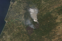 Imagem da NASA mostra incêndios em Portugal