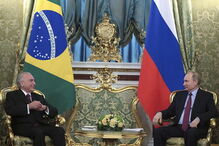 Michel Temer encontrou-se com Vladimir Putin na Rússia