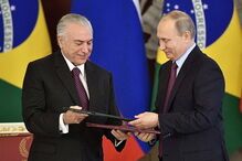 Michel Temer encontrou-se com Vladimir Putin na Rússia