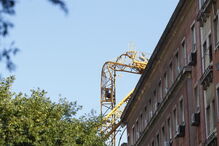  Grua caiu na Avenida António Augusto Aguiar