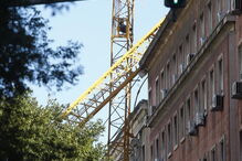  Grua caiu na Avenida António Augusto Aguiar