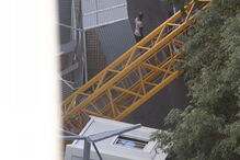  Grua caiu na Avenida António Augusto Aguiar