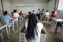 Alunos realizaram exame