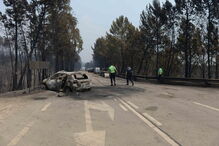 Na estrada 236-1 foram  encontradas 47 pessoas mortas, a maioria carbonizada e no interior das viaturas que se despistaram