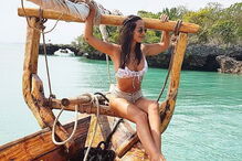 Rita Pereira de férias na Tanzânia com o namorado, Guillaume Lalung