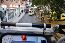 Imagens dos Sapadores mostram a grua acidentada em Lisboa