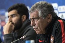 Fernando Santos e Luís Neto