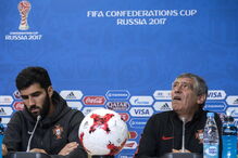 Fernando Santos e Luís Neto