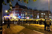 Manifestantes enfrentaram a polícia