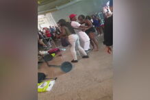 Imagens de confrontos no Aeroporto de Faro