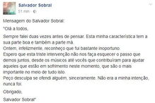Pedido de desculpas de Salvador