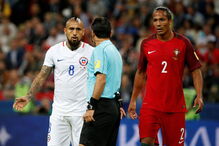 Portugal e Chile defrontaram-se no Arena Kazan, numa partida a contar para a Taça das Confederações	