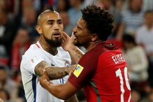 Portugal e Chile defrontaram-se no Arena Kazan, numa partida a contar para a Taça das Confederações	