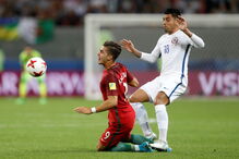 Portugal e Chile defrontaram-se no Arena Kazan, numa partida a contar para a Taça das Confederações	