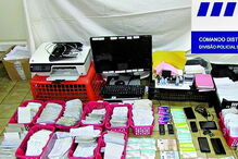 Polícia apreendeu material diverso 