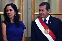 Ontalla Humala, ex-presidente do Peru, e a mulher, Nadine Heredia