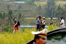 Família Obama de férias na Indonésia