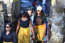 Família Obama de férias na Indonésia