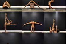 Instrutora de yoga prefere fazê-lo nua 