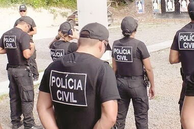 Polícia civil brasileira procurava homicida 
