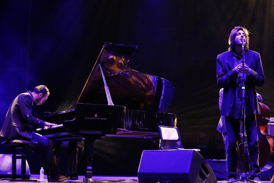 Salvador Sobral  no palco