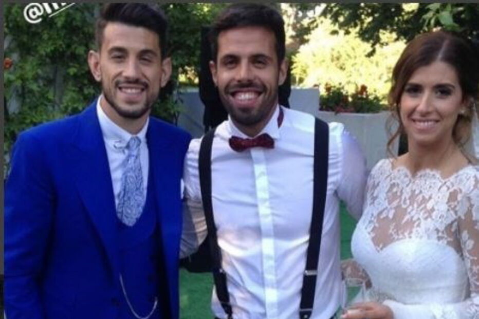 Pizzi e Maria Luís batizaram ainda o filho na cerimónia, que contou com vários futebolistas