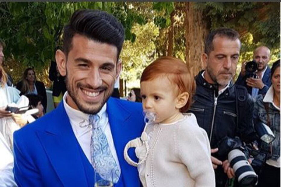 Pizzi e Maria Luís batizaram ainda o filho na cerimónia, que contou com vários futebolistas