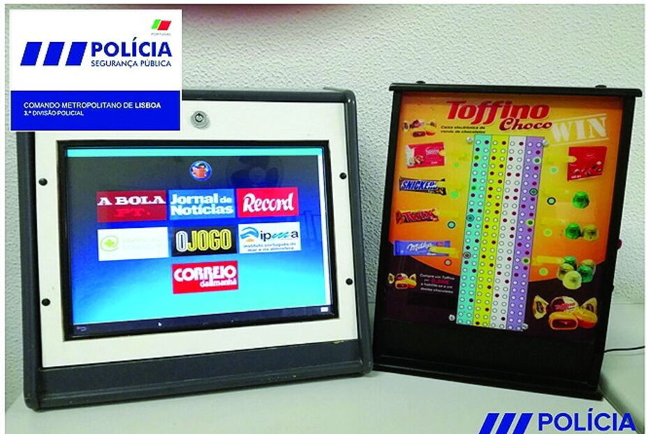 Máquina escondia jogos ilegais