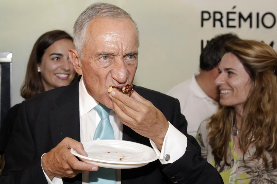 Marcelo durante a visita à Feira Nacional de Agricultura em Santarém