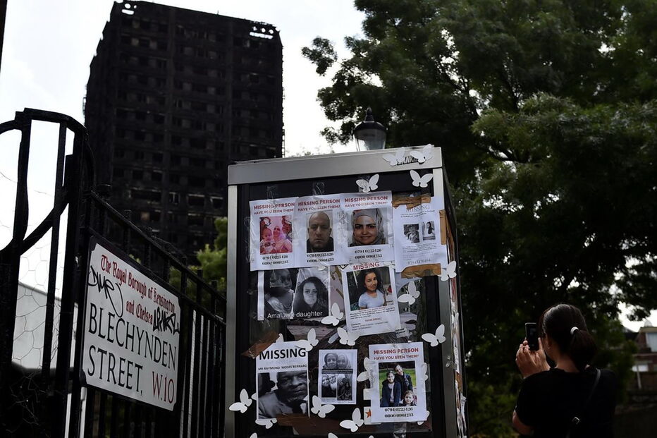Torre Grenfell após incêndio